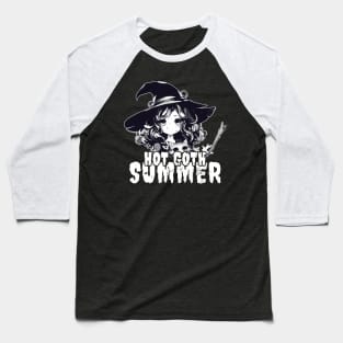 Hot Goth Summer - Anime Halloween Baseball T-Shirt